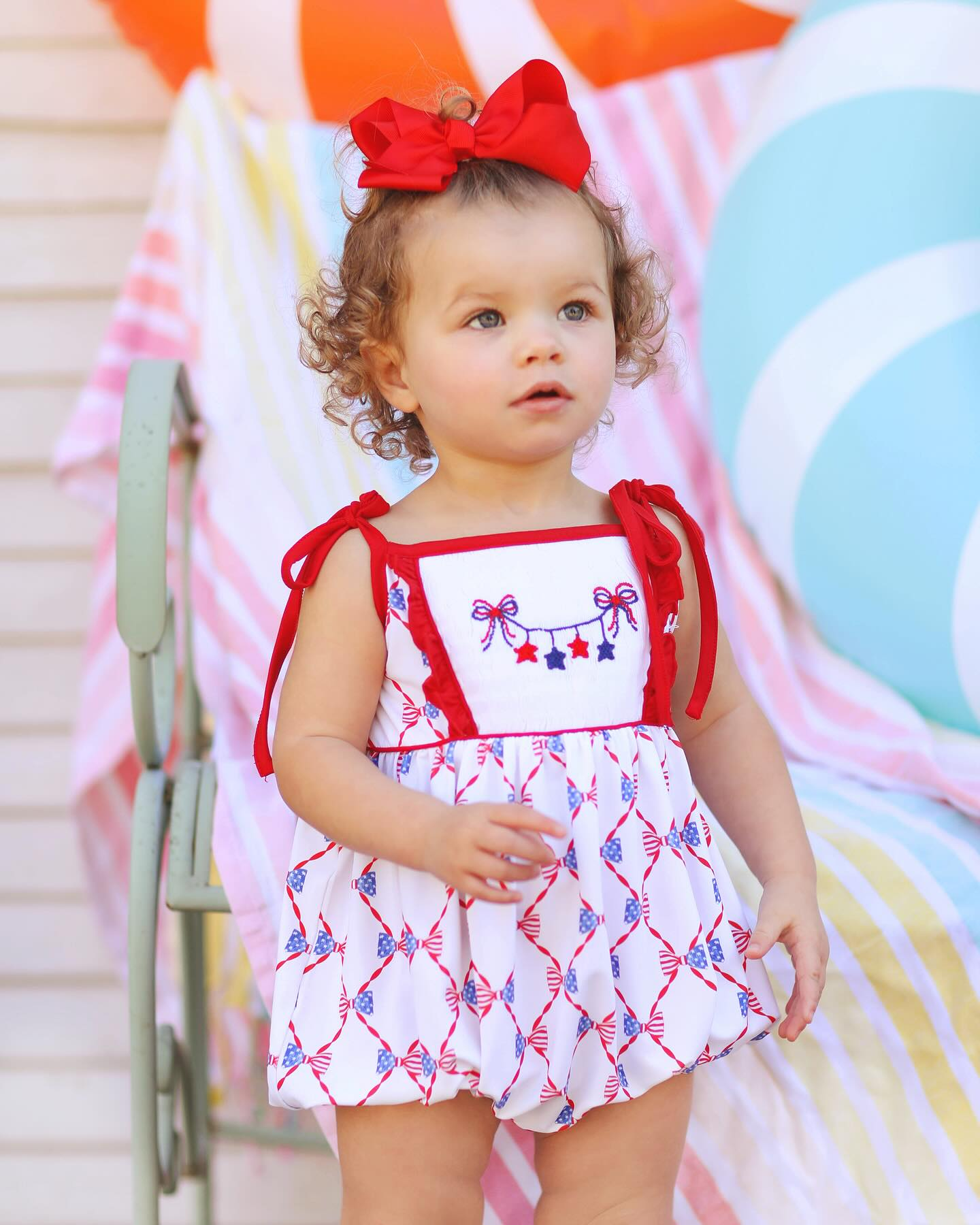 SR2740 preorder 4th July girl romper 202502