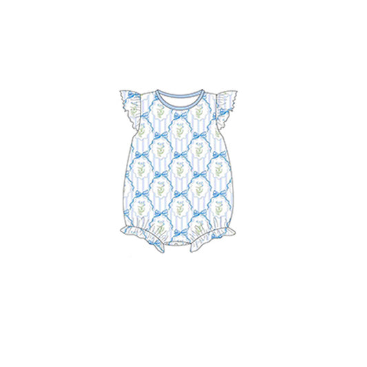 SR2755 flowers  preorder girl romper 202502