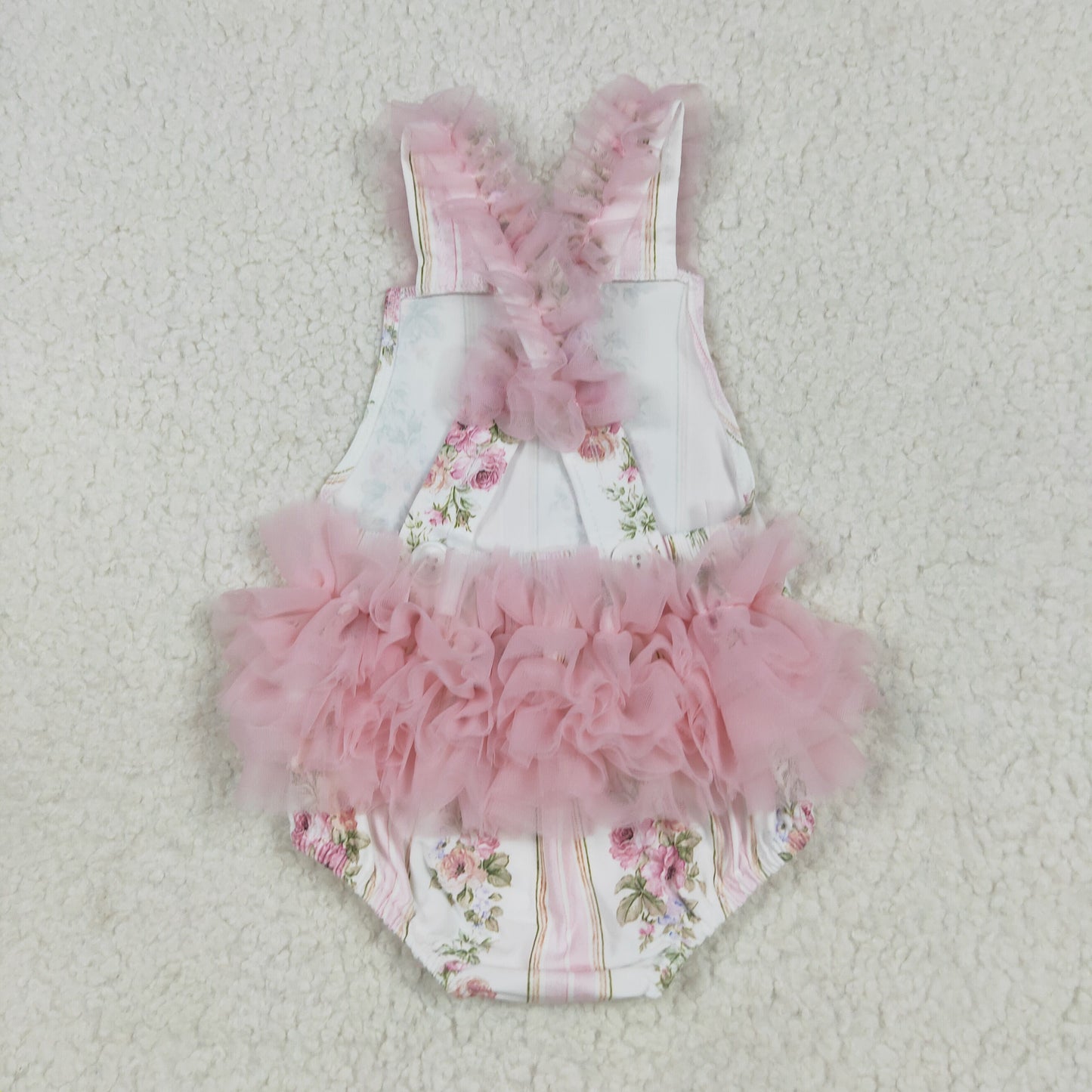 SR2964 flower girl summer romper 202507 RTS