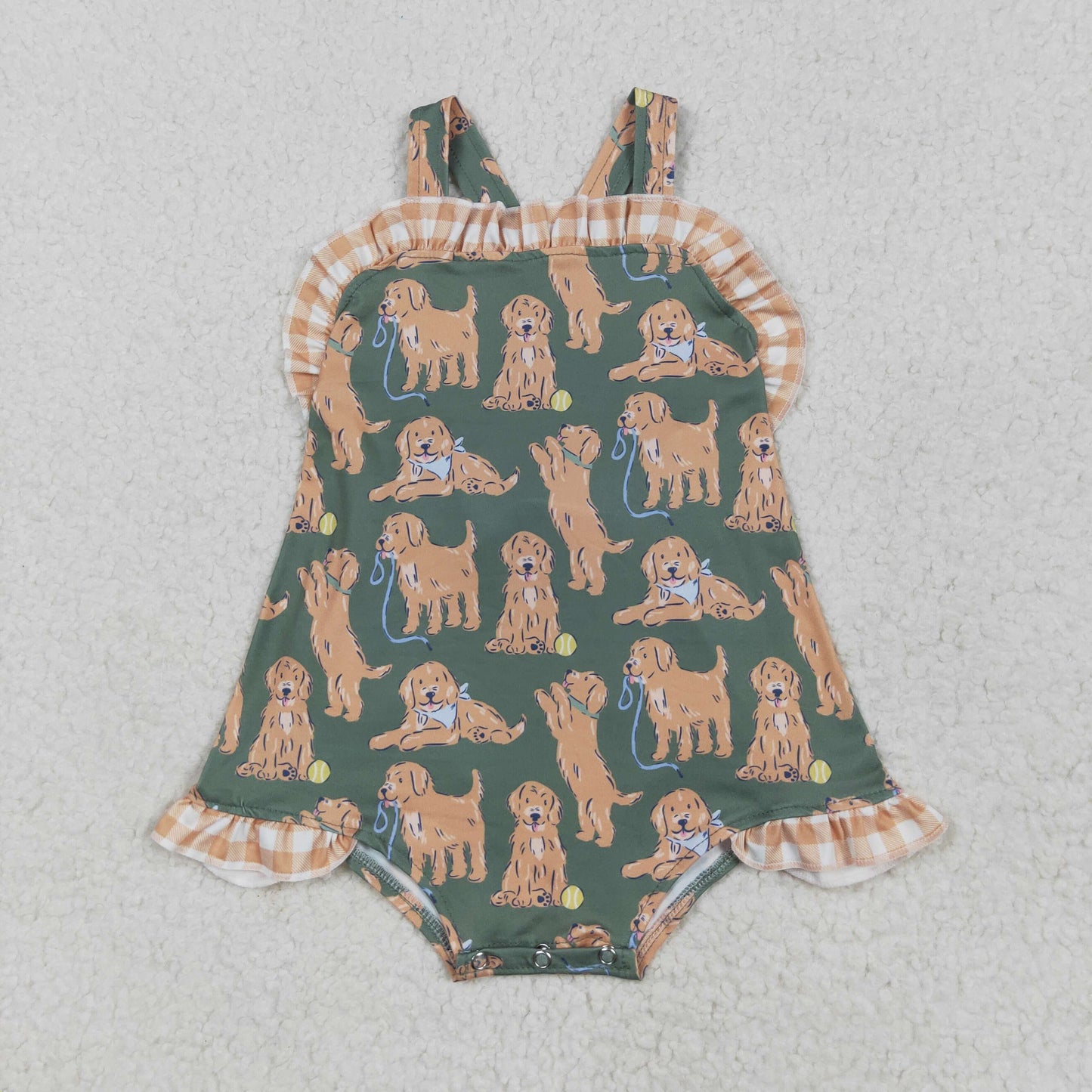 SR2986 dog girl romper 202505 RTS