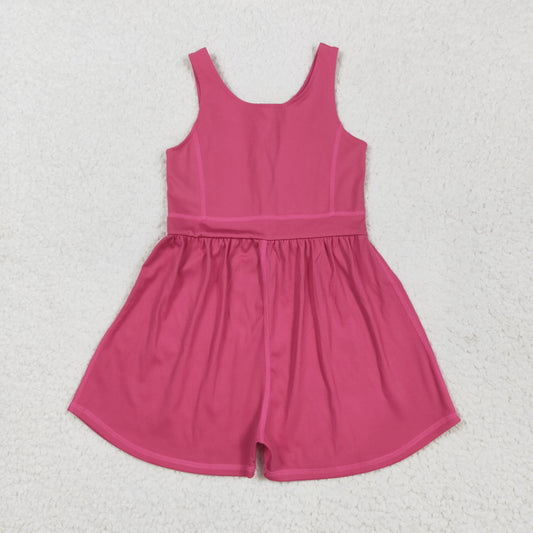 SR3022 yoga solid girl jumpsuit overall 202505 RTS