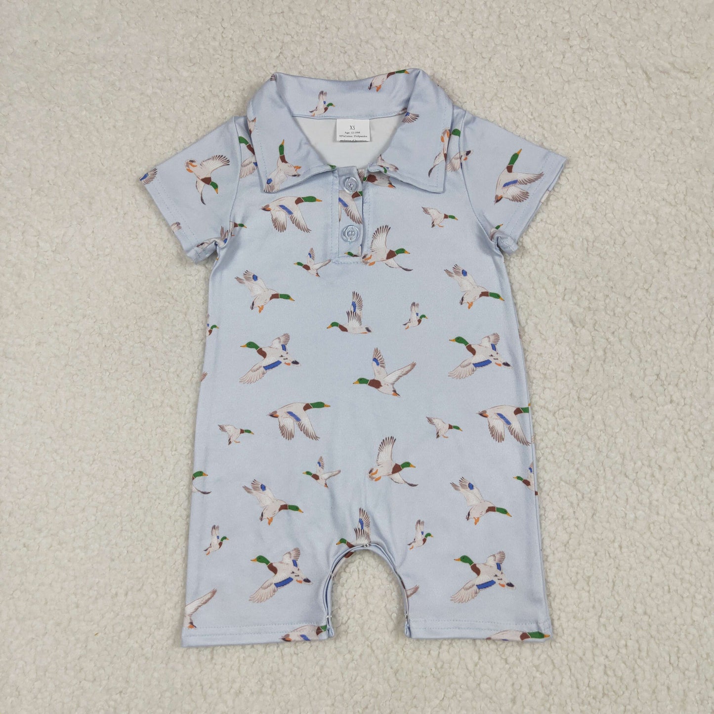 SR3032 duck boy summer romper RTS Free shipping order $100+