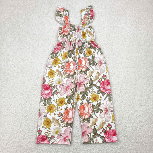 SR3053 flowers girl jumpsuit overall 202504 RTS
