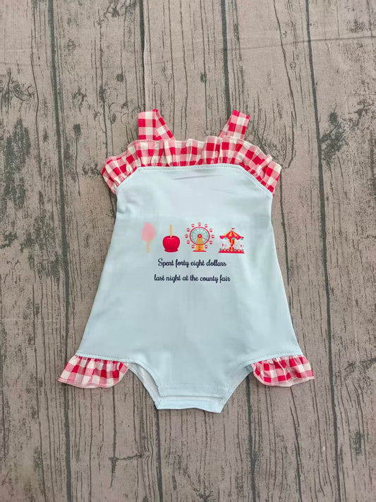 SR3055 apples girl summer romper 202602 preorder