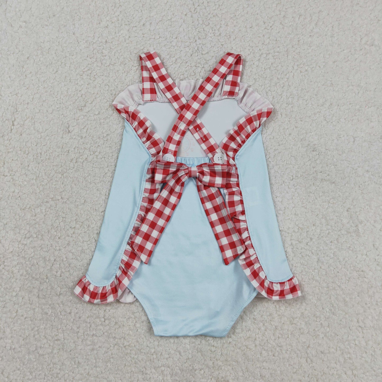 SR3055 apples girl summer romper 202603 RTS