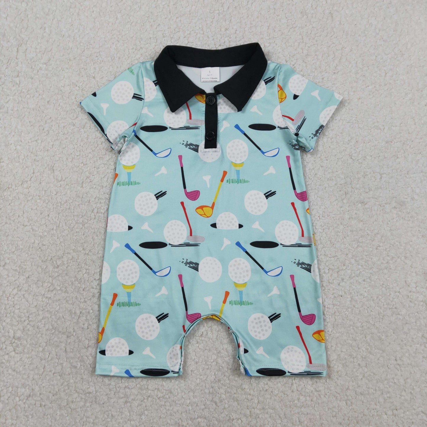 SR3086 golf  kids boy summer romper 202601 RTS