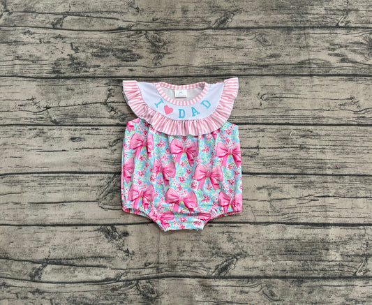 SR3089 love dad kids summer romper 202504  preorder