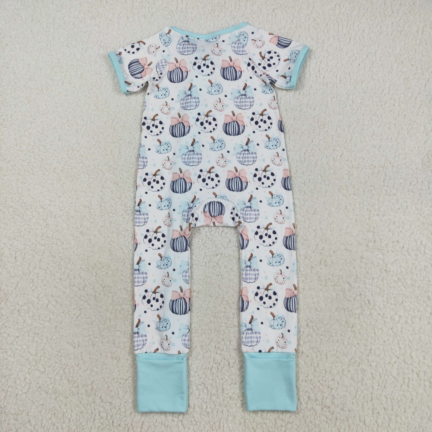 SR3109 Halloween pumpkin girl summer romper 202508 RTS