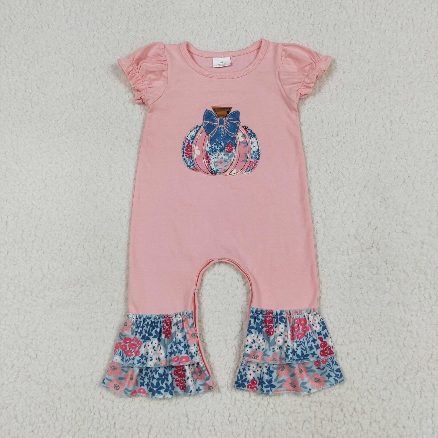 SR3112 pumpkin Halloween girl summer romper 202507 RTS