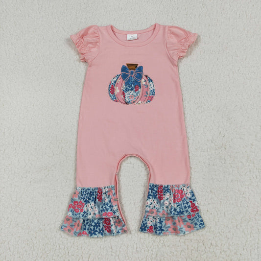 SR3112 pumpkin Halloween girl summer romper 202507 RTS