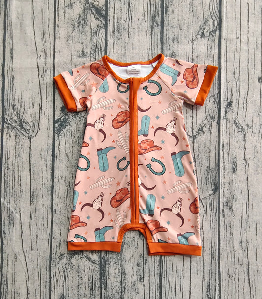 SR3155坑条 western boy romper 202504 preorders