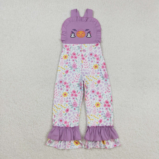 SR3177  Embroidery  Halloween western girl jumpsuit overall 202508 RTS