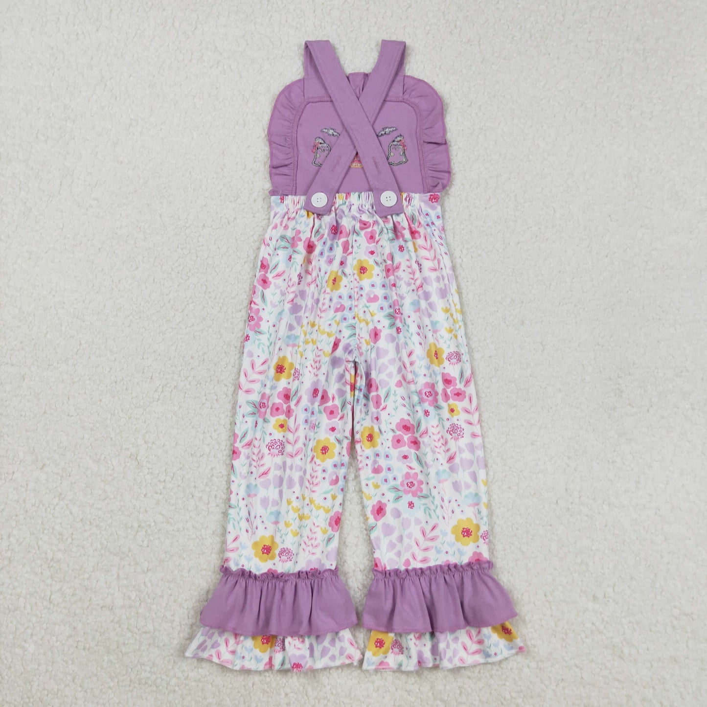 SR3177  Embroidery  Halloween western girl jumpsuit overall 202508 RTS