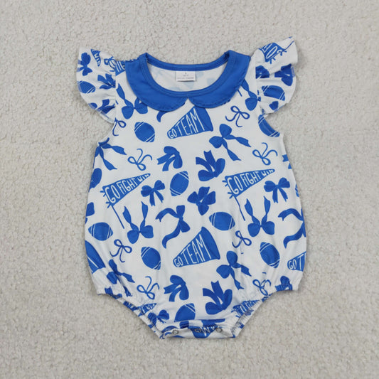 SR3192 blue Cheer romper girl summer romper 202605 RTS