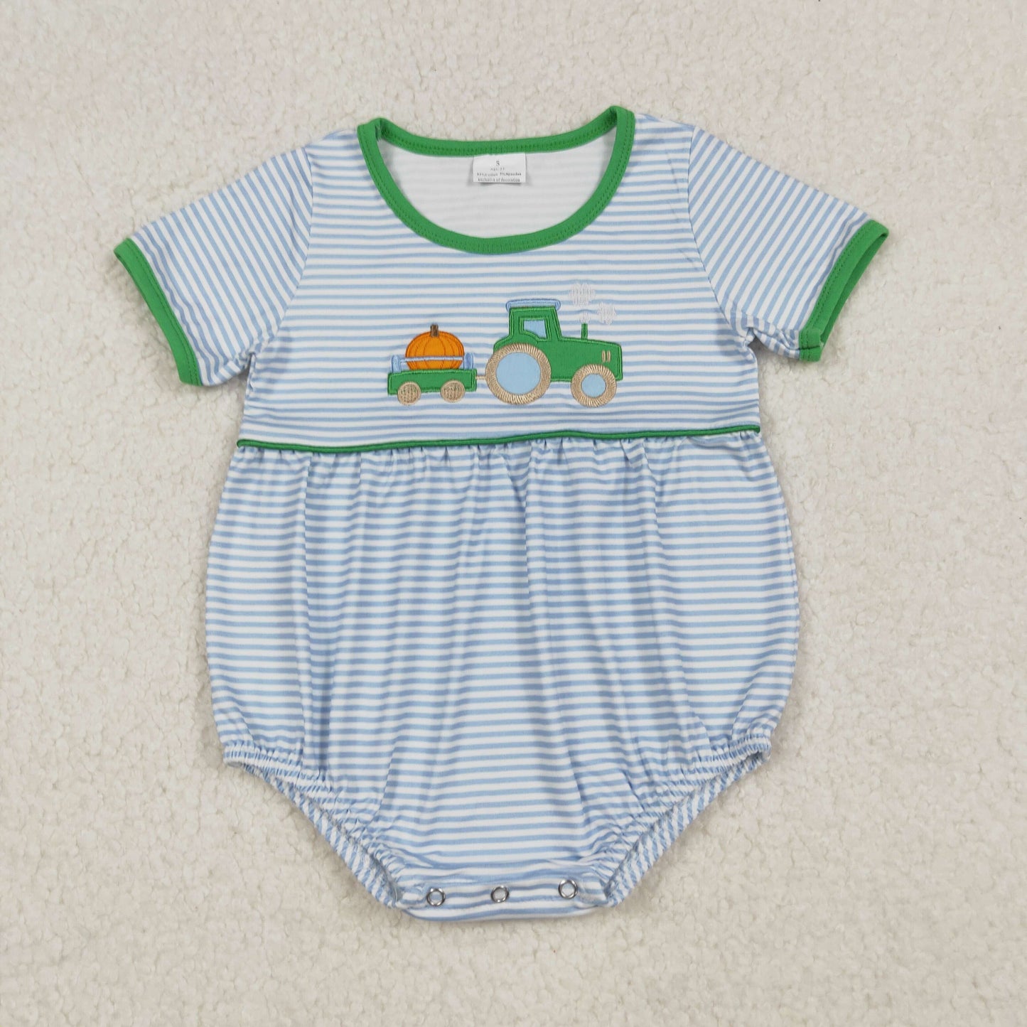 SR3201 embroidery tractor Halloween girl summer romper 202509 RTS