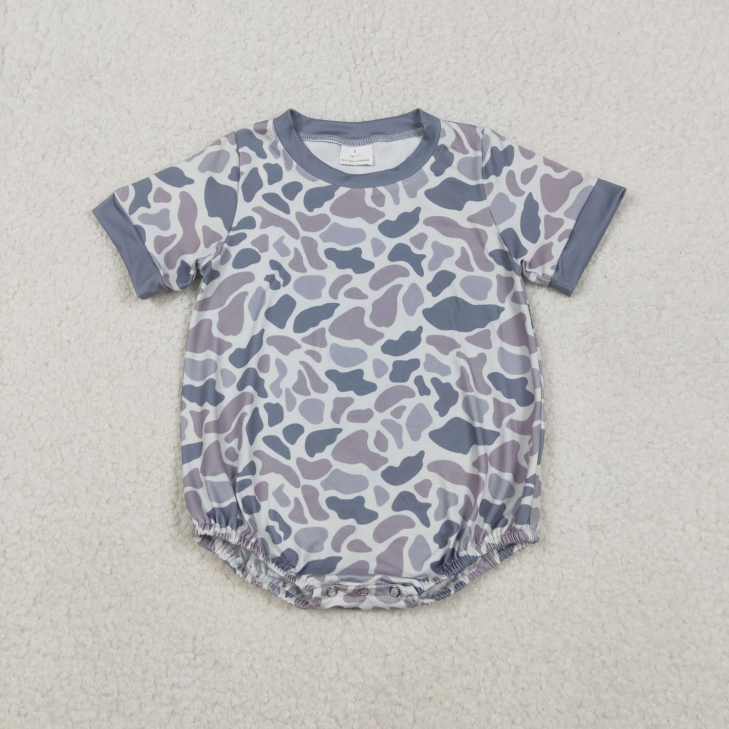 SR3243 camo boy summer romper 202510 RTS