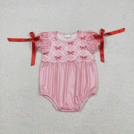 SR3285 bow girl  romper 202512 RTS