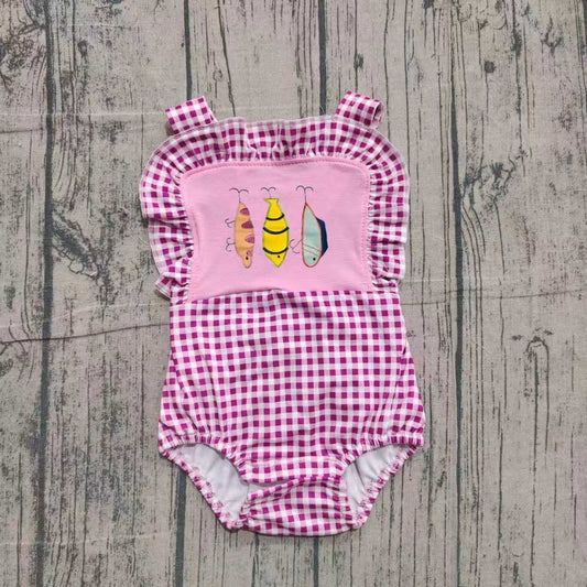 SR3414 embroidery fish GIRL romper 202511 preorder