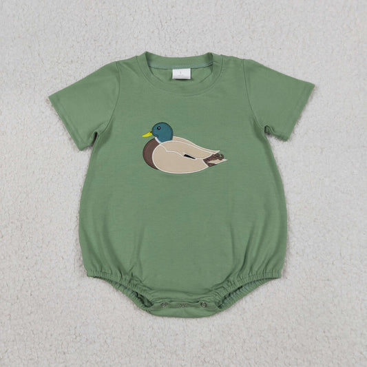 SR3444 embroidery duck girl romper 202604 RTS