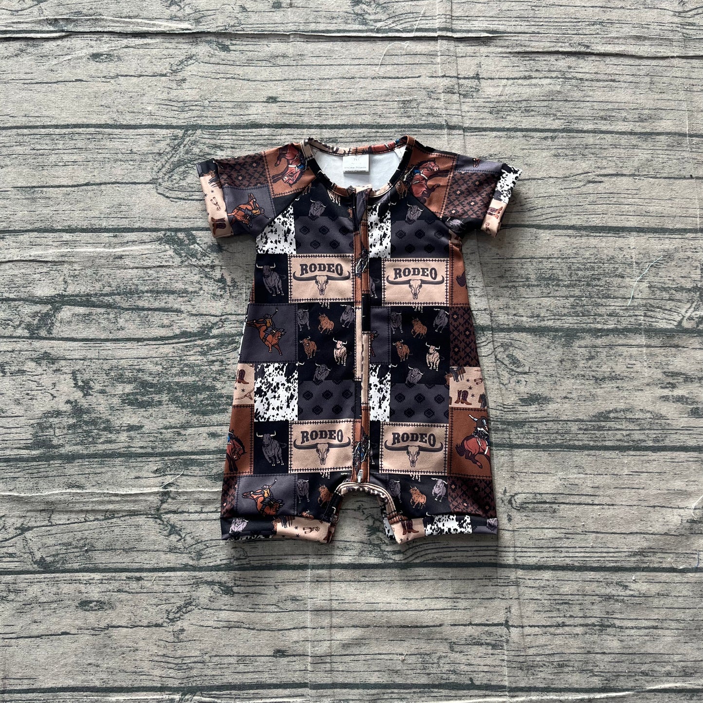 SR3545 rodeo  boy romper 202603 preorder