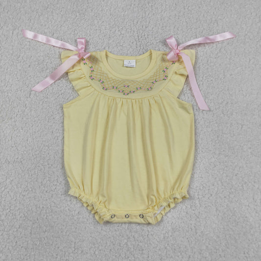 SR3561 embroidery flowers GIRL romper 202604 RTS