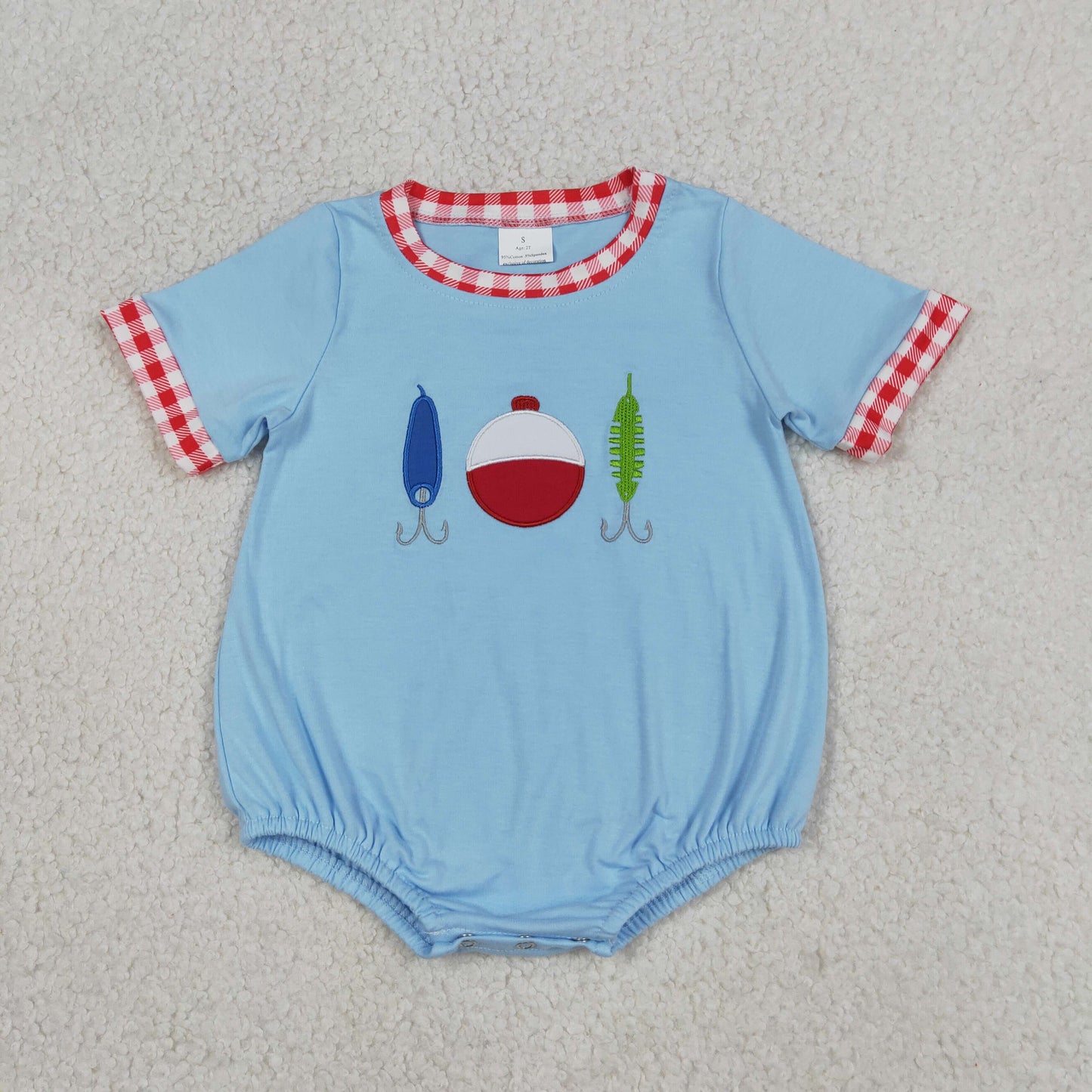 SR3577 embroidery fish ball girl summer romper 202604  RTS