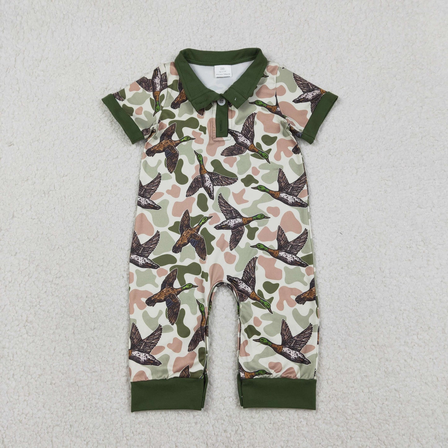 SR3634 DUCK  camo girl summer romper 202601 RTS
