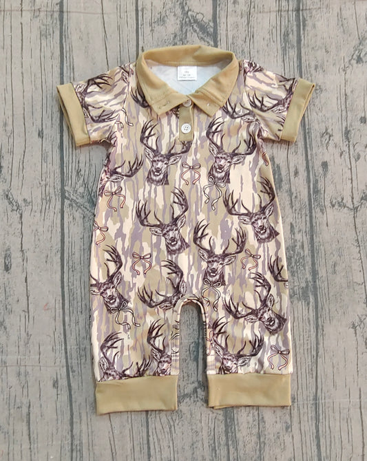 SR3635 deer camo girl summer romper 202512 preorder