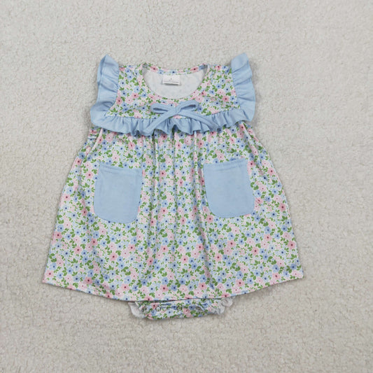 SR3752 Flowers girl summer romper 202602  RTS