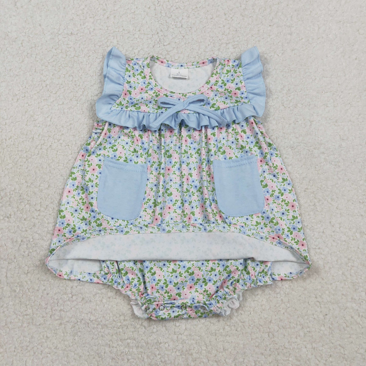 SR3752 Flowers girl summer romper 202602  RTS