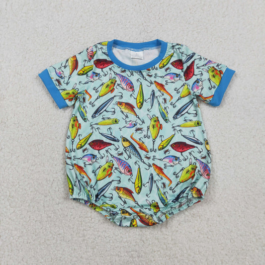 SR3824 fish GIRL romper 202601 RTS