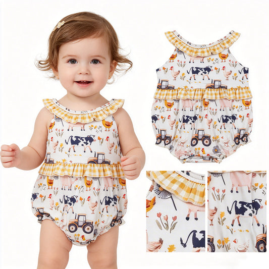 SR3848  farm GIRL romper 202604  RTS