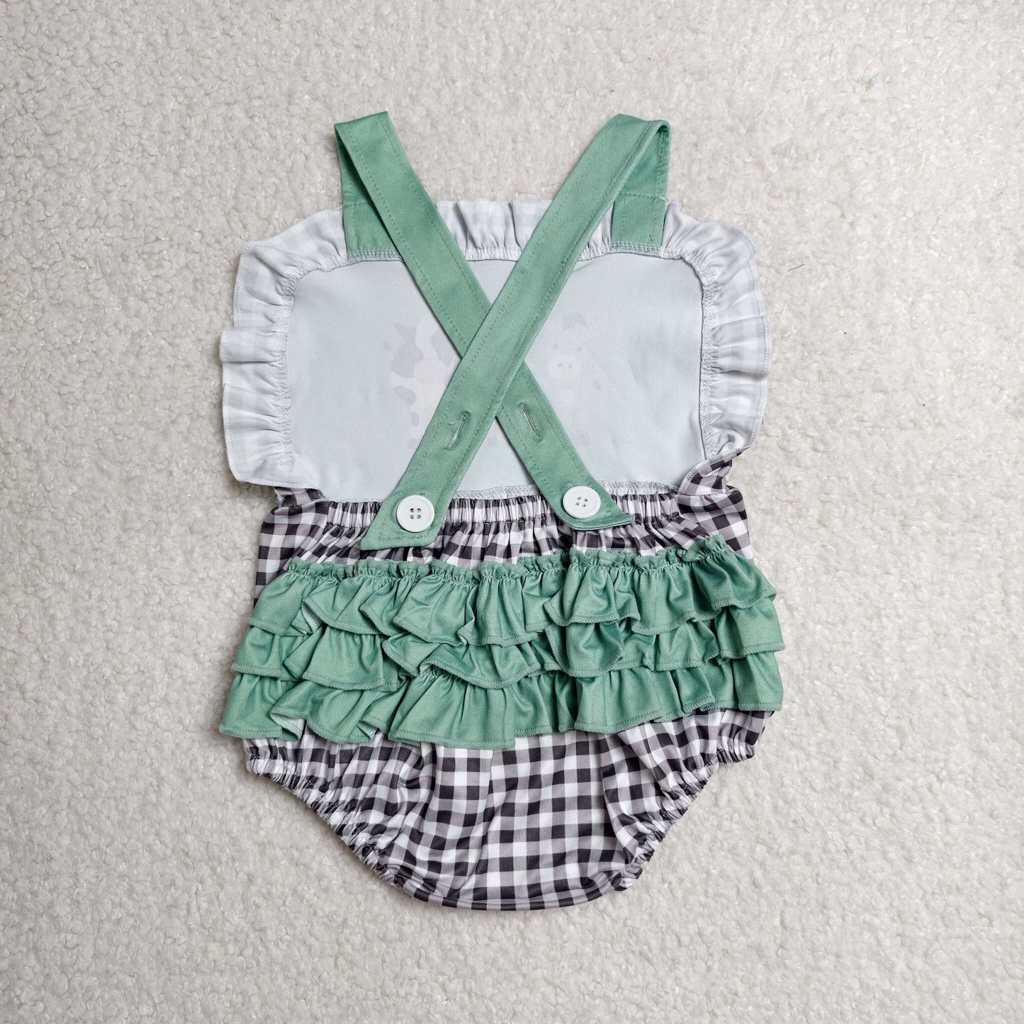 SR3866 cow pig  girl summer romper 202607 RTS
