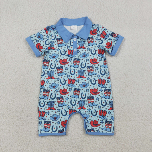 SR3884 4TH July boy summer romper 202603 RTS