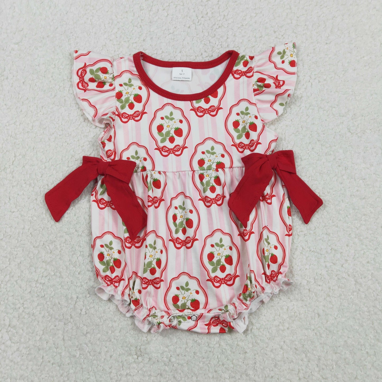 SR3890  strawberry GIRL romper 202601 RTS