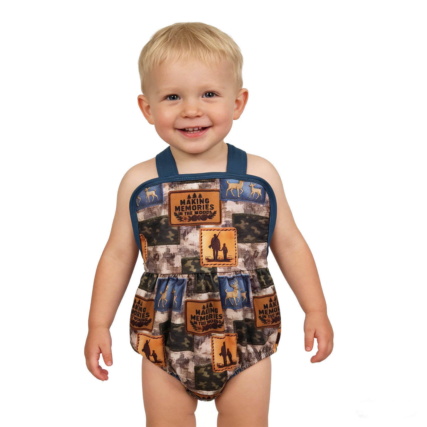 SR3925 western hunter GIRL romper 202603 RTS