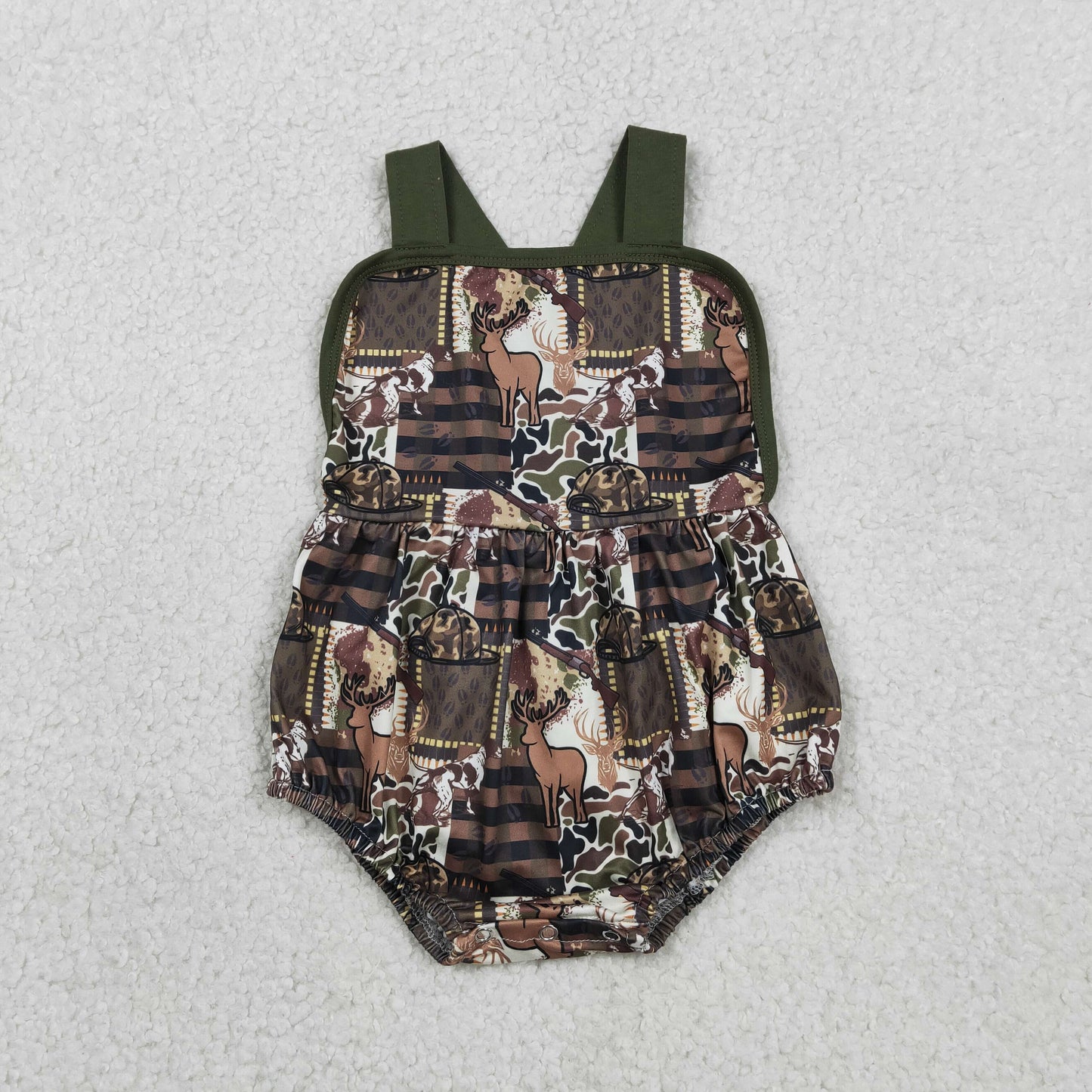 SR3927  camo deer girl romper 202601 RTS