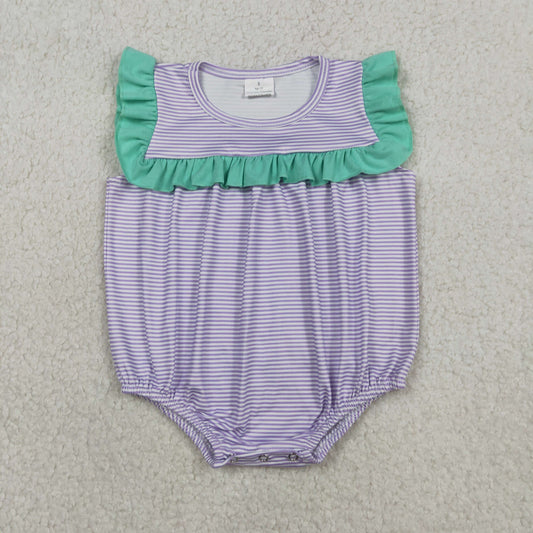 SR3942  purple girl summer romper 202604 RTS
