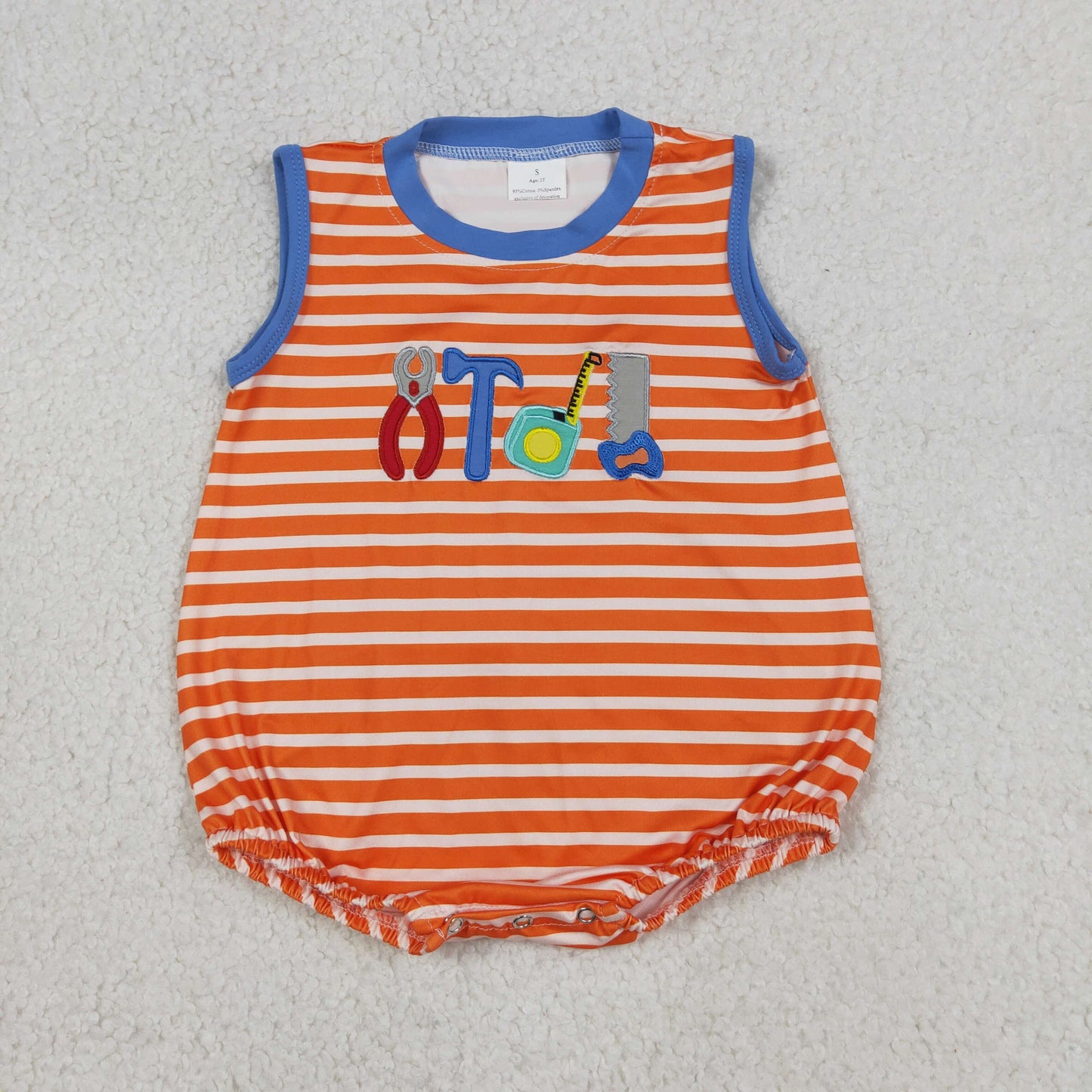 SR3943 tools embroidery girl summer romper 202604  RTS