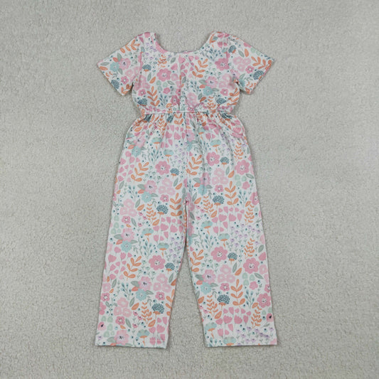 SR3987  GIRL flowers jumpsuit romper 202604 RTS