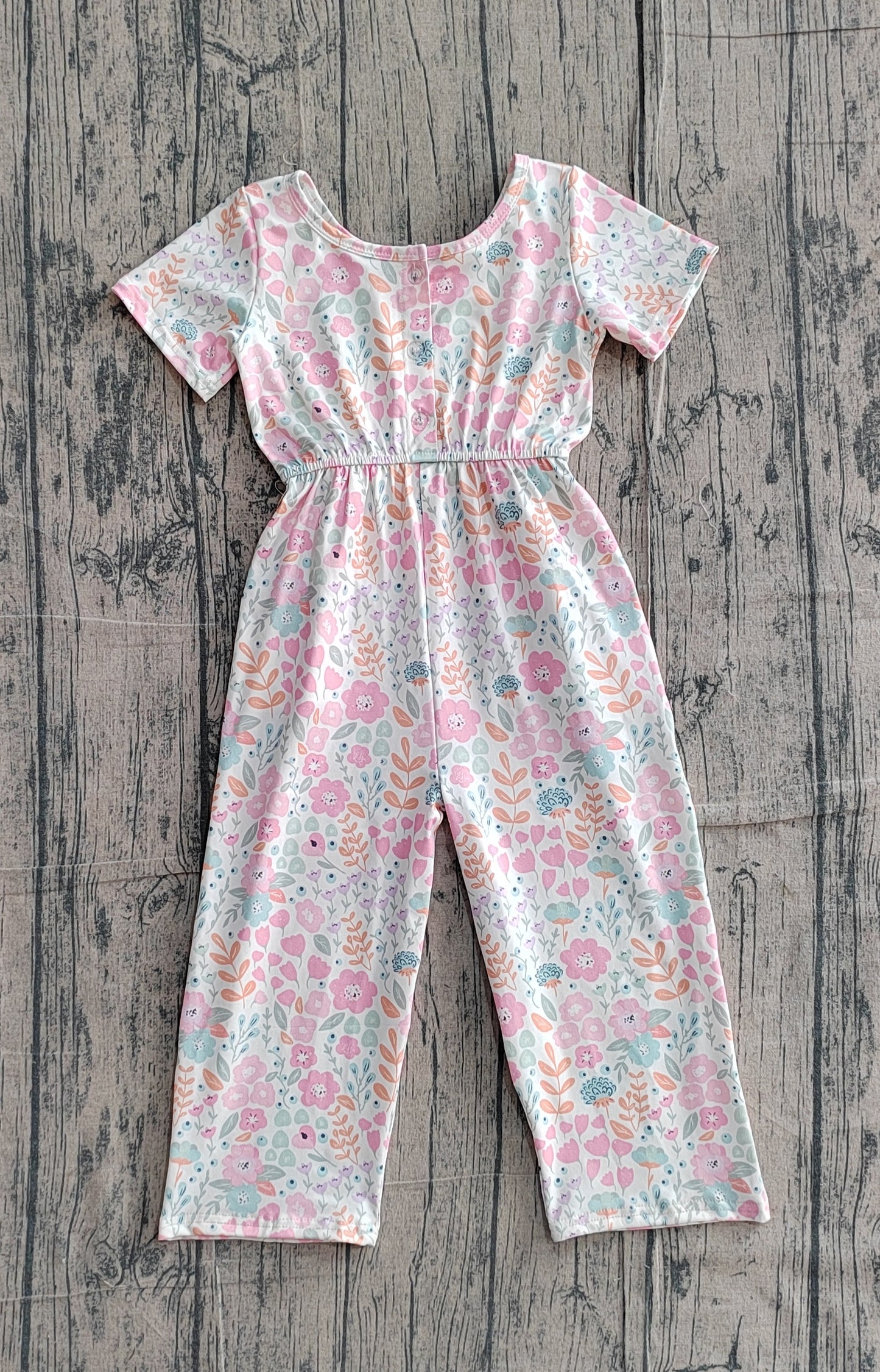 SR3987  GIRL flowers jumpsuit romper 202603 preorder