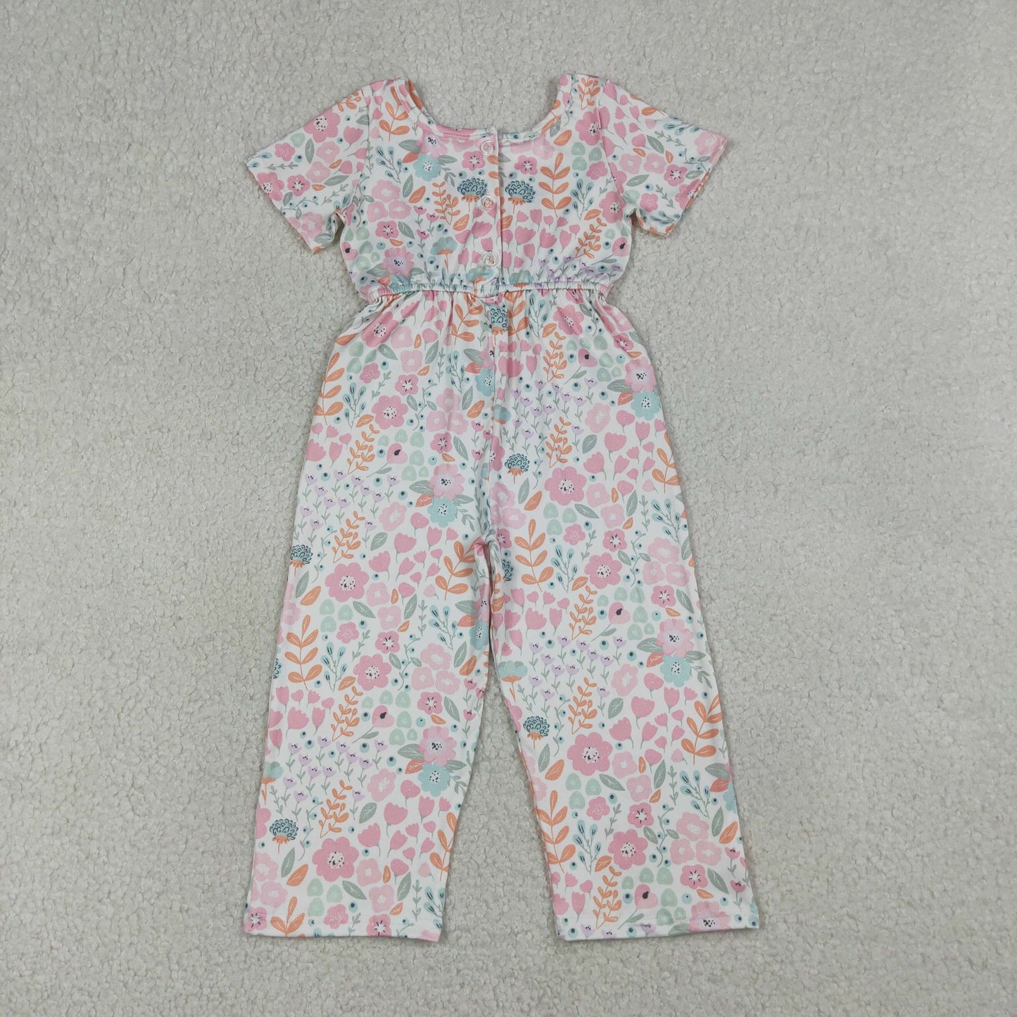 SR3987  GIRL flowers jumpsuit romper 202604 RTS