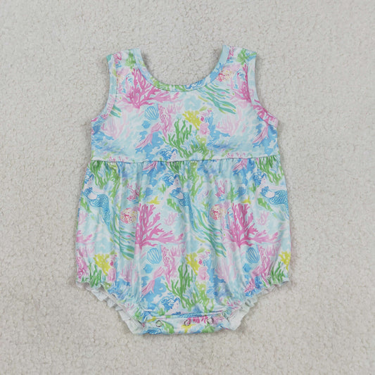 SR3991 flowers  GIRL romper 202603 RTS