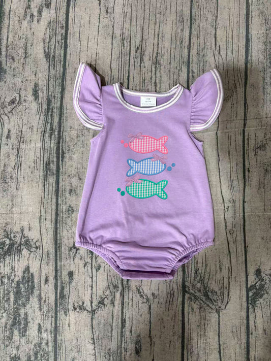 SR4006 embroidery fish girl romper 202603 preorder