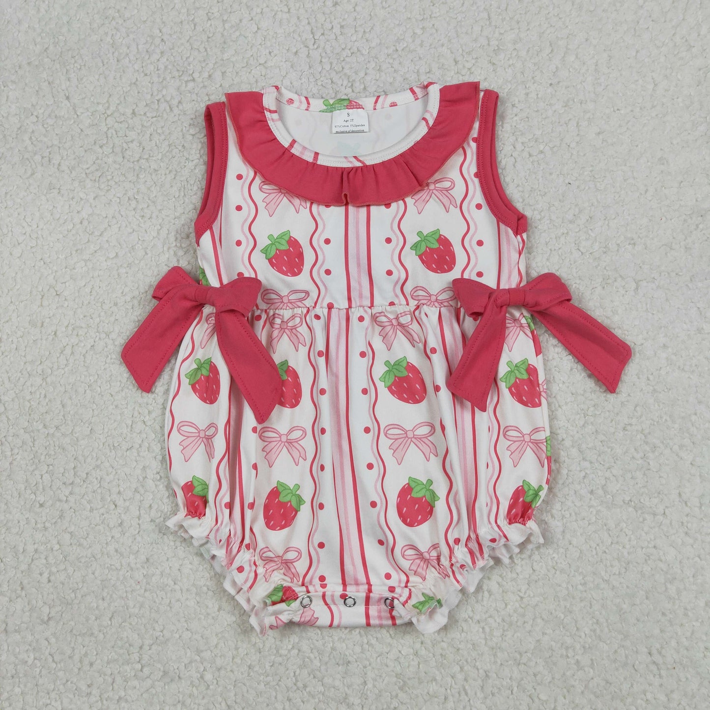 SR4011  strawberry girl summer romper 202604  RTS