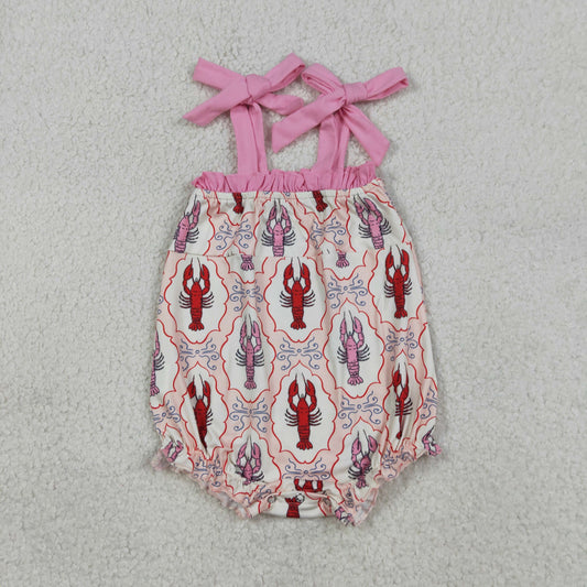 SR4032 flowers CRAY FISH GIRL romper 202603 RTS