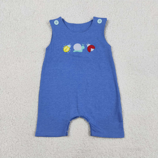 SR4036  embroidery snial GIRL romper 202604 RTS