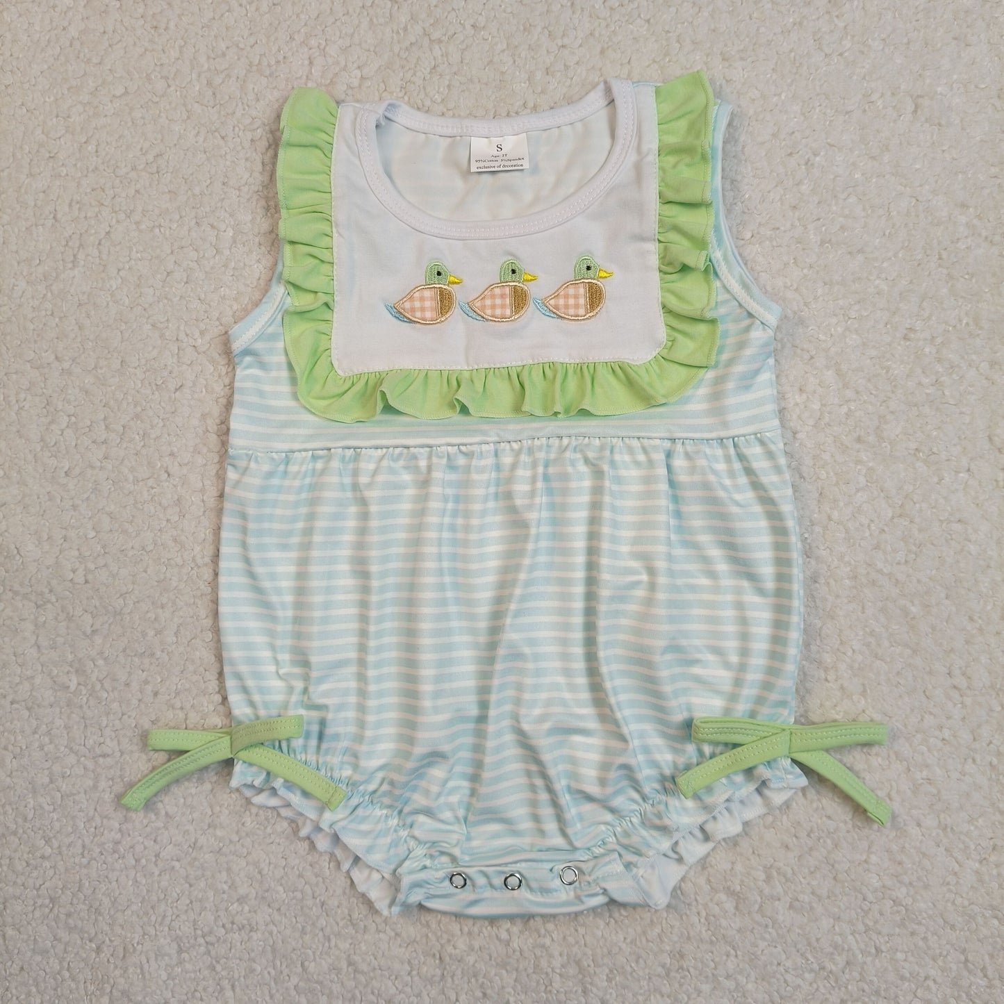 SR4082 Embroidery girl summer romper 202604 RTS