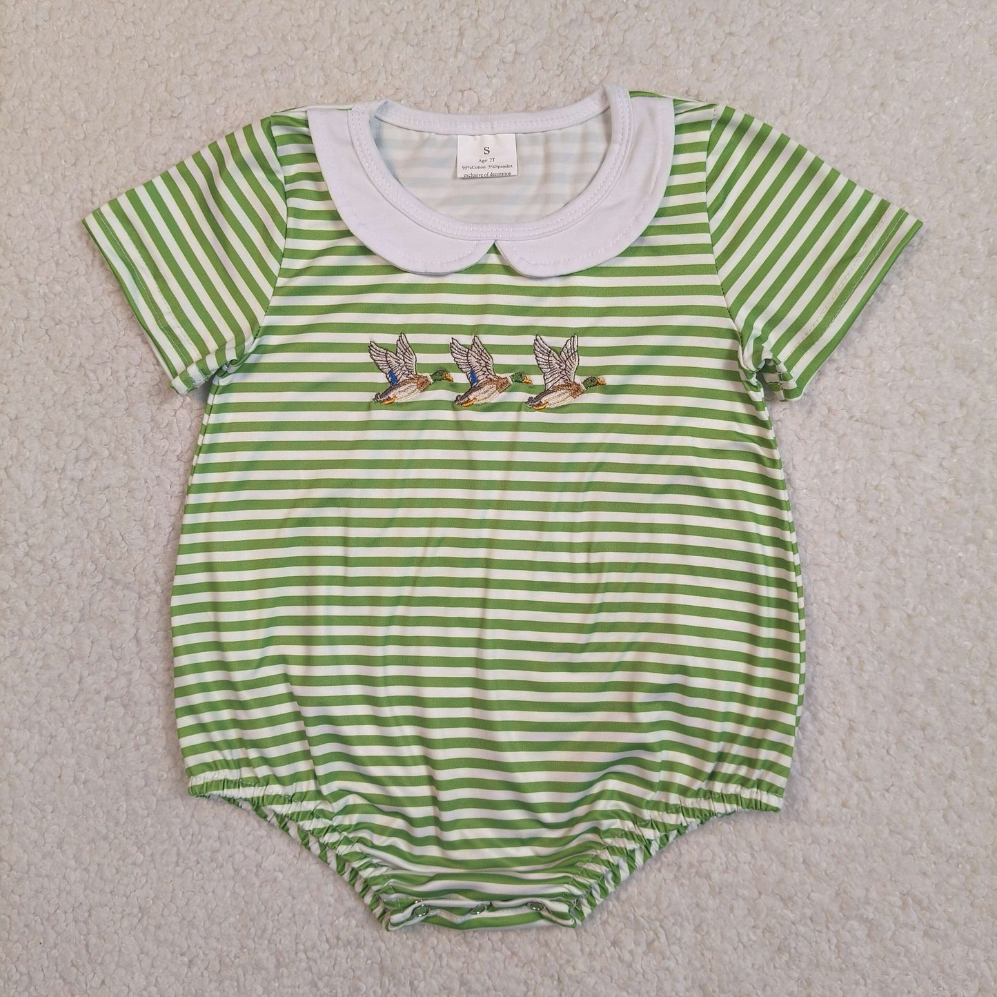 SR4083  Embroidery duck girl summer romper 202604 RTS