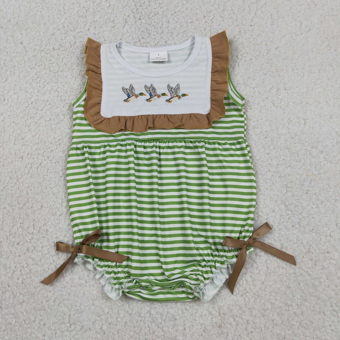 SR4084  Embroidery duck girl summer romper 202605 RTS